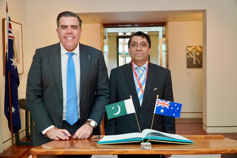 Australian MP Milton Dick welcomed Pakistan’s High Commissioner, H.E. Mr. Irfan Shaukat, highlighting the strong links provided by the 100,000-strong Pakistani community in Australia.