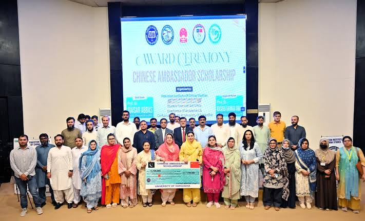 A total of 158 students from the University of Sargodha were awarded the Chinese Ambassador Scholarship, reflecting the deepening academic ties within the China-Pakistan community with a shared future.