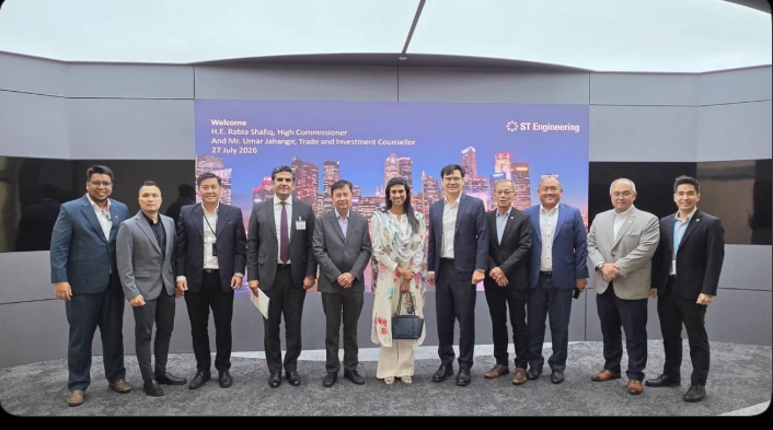 Pakistan’s High Commissioner to Singapore, Rabia Shafiq, visited ST Engineering to discuss collaboration in advanced technology and engineering sectors.