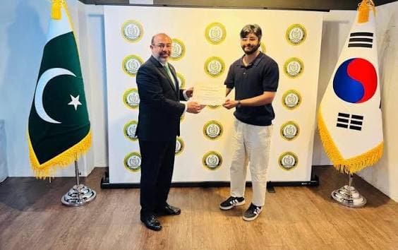 The Embassy of Pakistan in Seoul recognised the leadership and contributions of the Pakistan Students and Scholars Association Korea during a formal certificate ceremony.