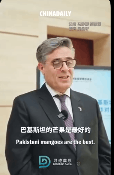 Ambassador Khalil Hashmi promoted Pakistani mangoes and outlined prospects for cooperation in arid agriculture and renewable energy between Pakistan and Gansu Province.