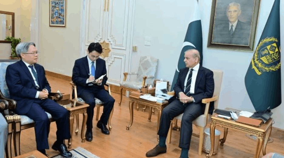 Prime Minister Shehbaz Sharif and Chinese Ambassador Jiang Zaidong reaffirmed the enduring Pakistan-China "iron brother" relationship during a meeting at the Prime Minister House.