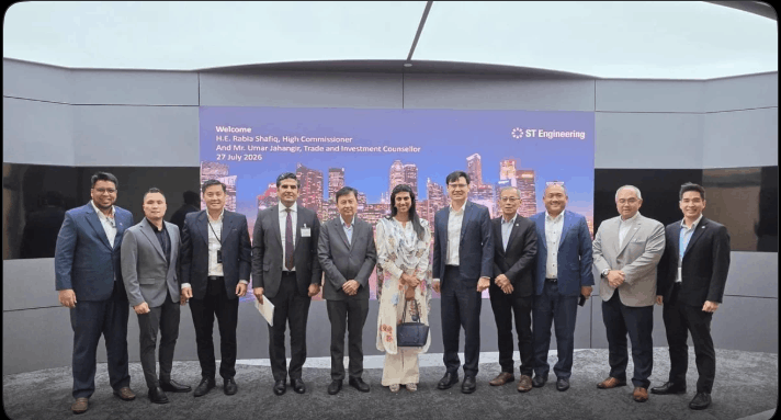 High Commissioner Rabia Shafiq visited ST Engineering in Singapore to discuss advanced technology capabilities and opportunities to strengthen innovation cooperation between Pakistan and Singapore.