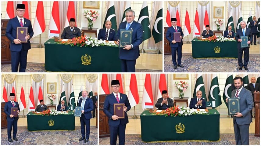 Pakistan, Indonesia sign seven MoUs, agreements