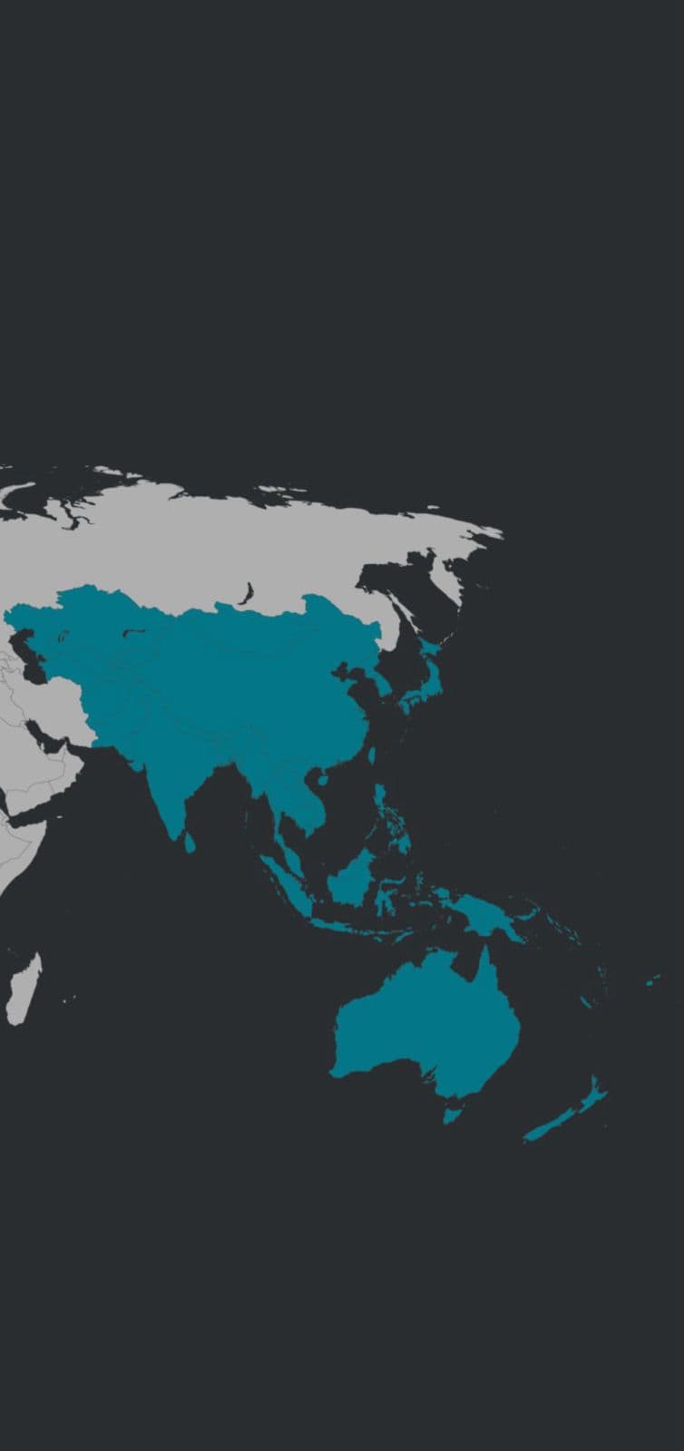 Stylised globe representing orbital domains